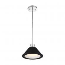 Nuvo 62/1475 - Bette - 1 Light LED Mini Pendant - Polished Nickel and Matte Black Metal Finish