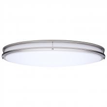 Nuvo 62/1881 - Glamour; LED 32 Inch Oval Flush Mount; Brushed Nickel Finish; 27K/3K/35K/4K/5K CCT Selectable